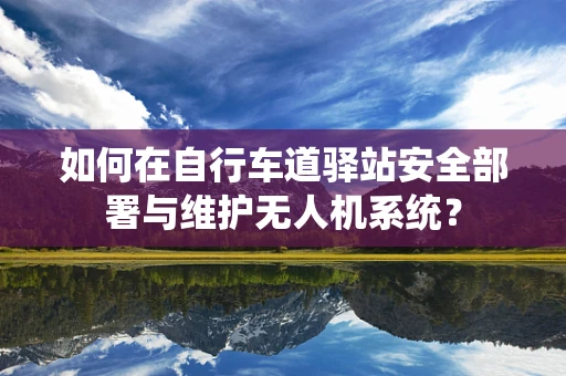 如何在自行车道驿站安全部署与维护无人机系统？