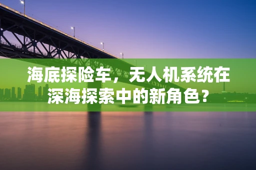 海底探险车，无人机系统在深海探索中的新角色？